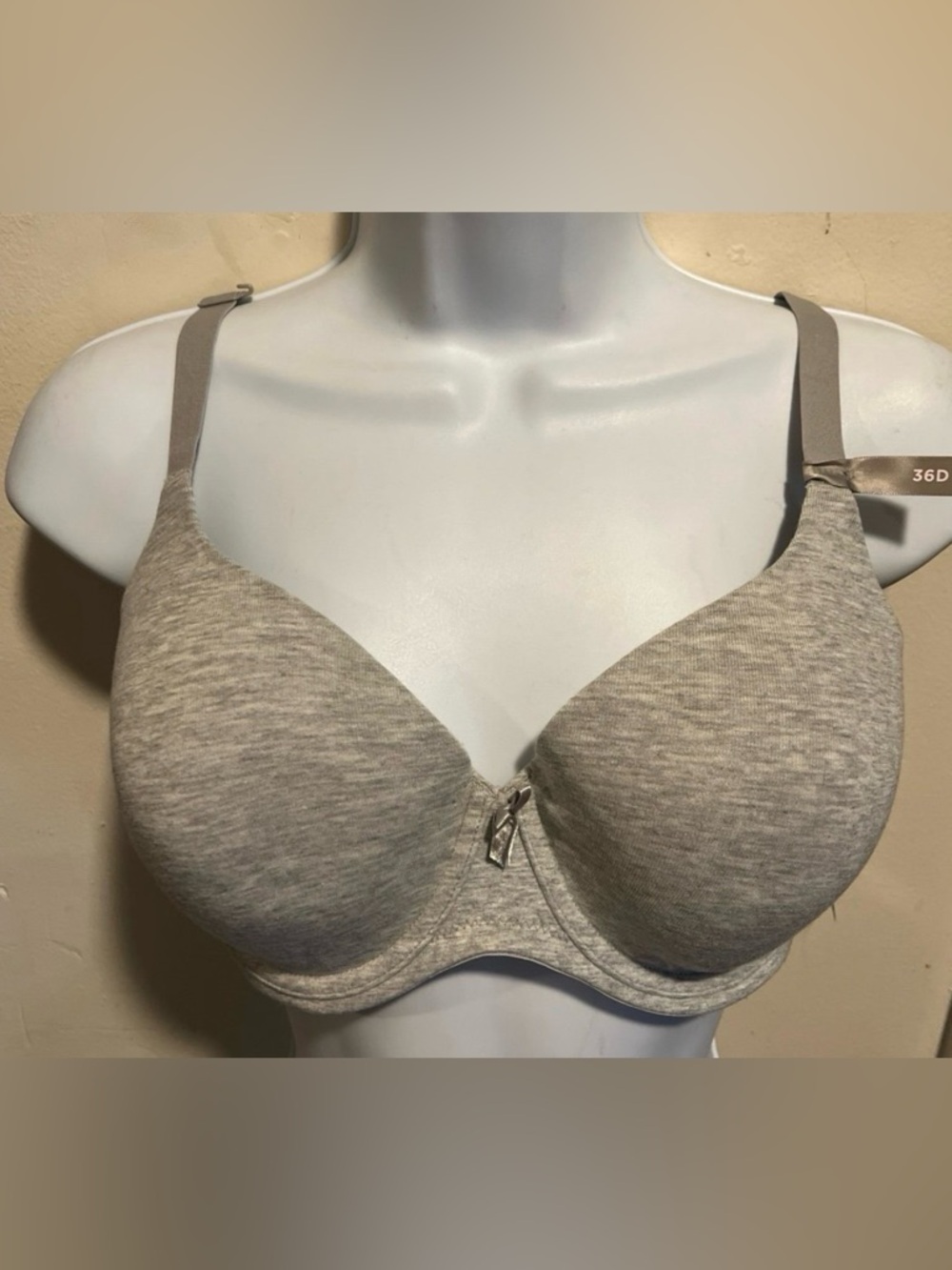 Ambeielle Grey Lightly Lined Bra 36D